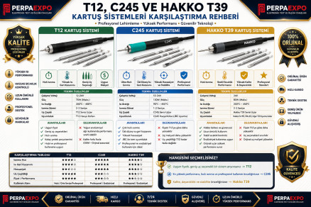 T12, C245 ve Hakko T39 Kartuş Sistemleri Karşılaştırması (2026 G&uuml;ncel Rehber)