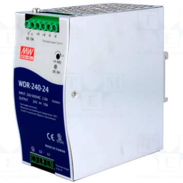 MEANWELL WDR-240-24 Ray Montaj Güç Kaynağı