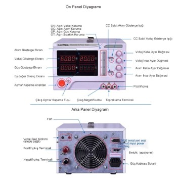 Ayarlı Güç Kaynağı 60V 15A UPX K6015-2