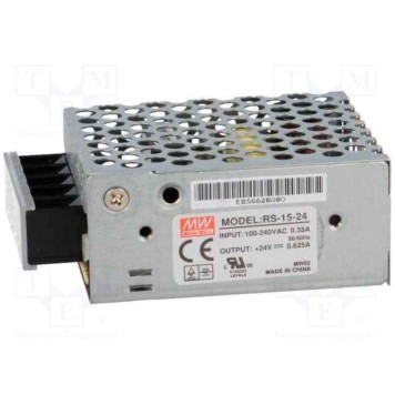 MEANWELL RS 15 24 Metal Kasa Güç Kaynağı