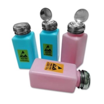 Antistatik ESD Sıvı Dağıtıcı Plastik Pompalı Şişe Dispenser 180 ml