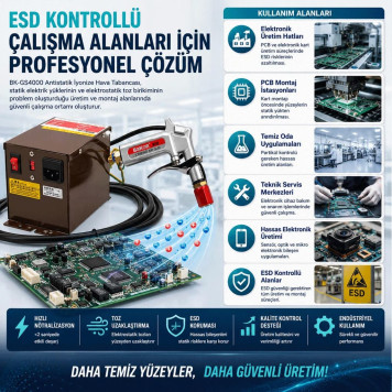 Bakon BK-GS4000 Antistatik ESD İyonizer Tabancası-3