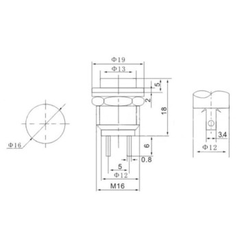 Metal Buton BLEIBEND IC-180 -1