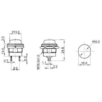 Plastik Buton BLIEBEND IC-180A-1