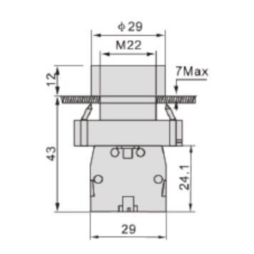 Metal Buton N/O BLEIBEND BA3361-1