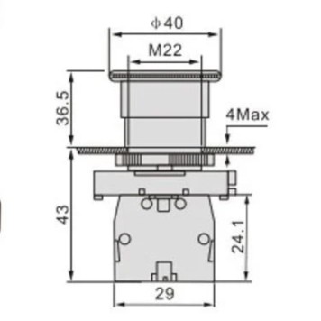 Acil Stop Butonu LEAGLO LAY5-ES542-1