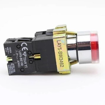 Metal Buton 1NC TIANYI LAY5-BW346-1