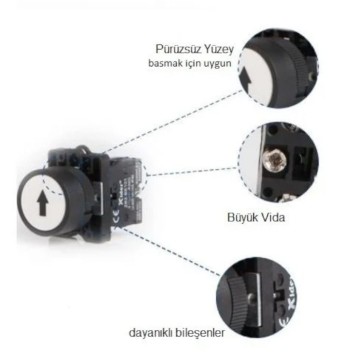 Plastik Buton 1NO TIANYI LAY5-EA3341-2