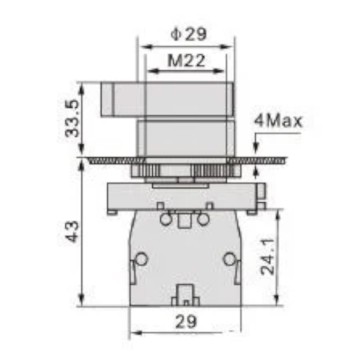 Plastik Buton TIANYI EJ21-3