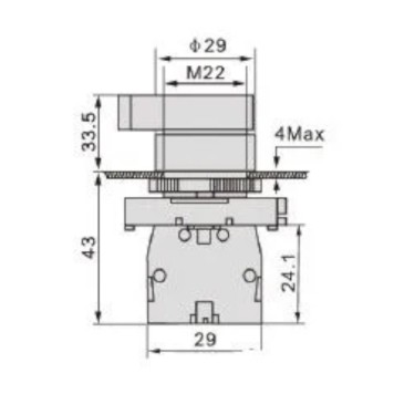 Plastik Buton TIANYI EJ33-3