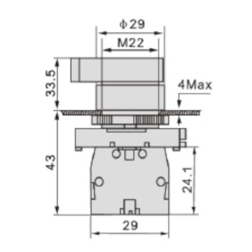 Plastik Buton TIANYI EJ53-2