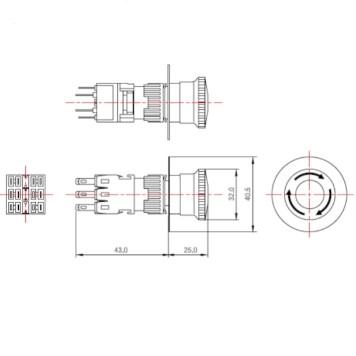 Acil Stop Butonu TRON F16-A11R-1