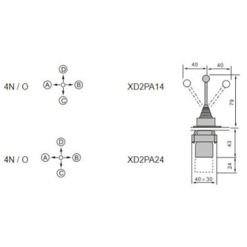 Buton Anahtar TRON XD2-PA14-2