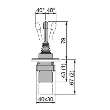 Metal Buton TRON XD2-PA12-2