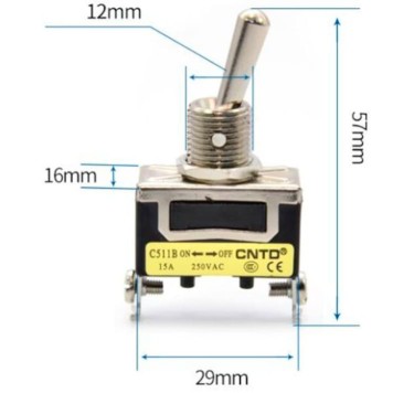 Cntd C511B On-Off 2P Toggle Switch-2