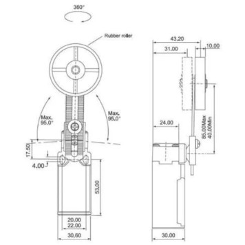Limit Switch CNTD CLS-191 Makaralı-2