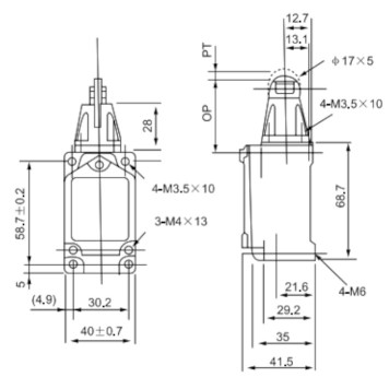 Limit Switch CNTD CWLCA2-2 Metal -1