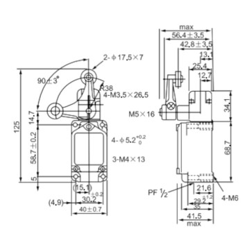 Limit Switch CNTD CWLCA32-41 Metal -1