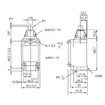Limit Switch CNTD CWLD1 Metal-1