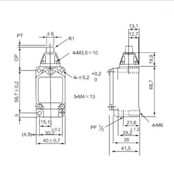 Limit Switch CNTD CWLD2 Metal -1