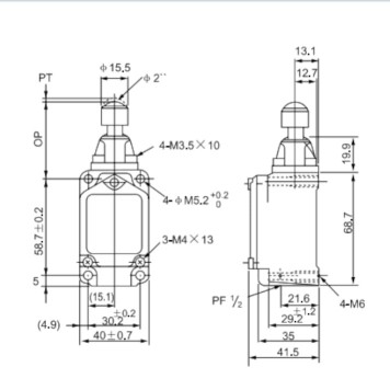 Limit Switch CNTD CWLD3 Metal -1