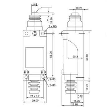 Limit Switch CNTD TZ-8111 Doğrusal Pim -1