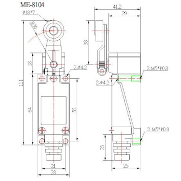 MOUJEN ME-8104 Metal Limit Switch-1