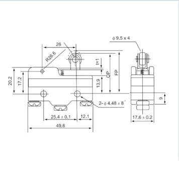 Mikro Switch CNTD CM-1704 Kısa Palet-1