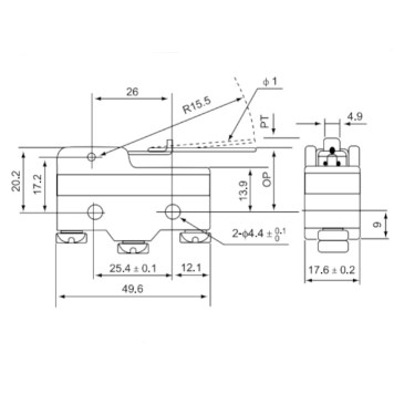 Mikro Switch CNTD CM-1705 Uzun Tel-1