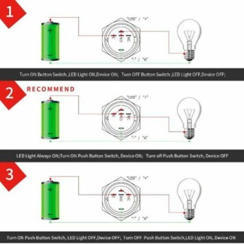 Metal Buton İp65 TRON T19-C-271 -1