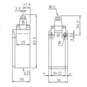 Limit Switch TRON XCK-P102 Plastik-1