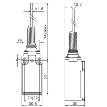 Limit Switch TRON XCK-P106 Telli Plastik-1