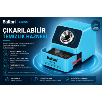 Bakon BK200C Otomatik Havya Ucu Temizleme Cihazı-1