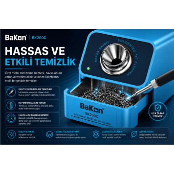 Bakon BK200C Otomatik Havya Ucu Temizleme Cihazı-7