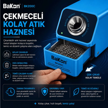 Bakon BK200C Otomatik Havya Ucu Temizleme Cihazı-4