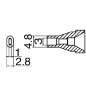Hakko N61-15 Nozul uç Hakko N61-15 Nozul uç