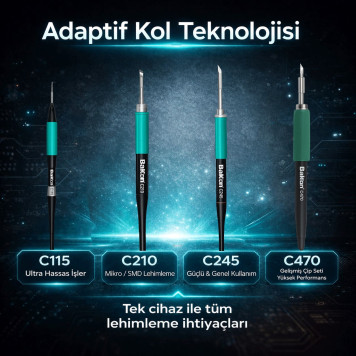 Bakon BK212 Profesyonel Lehimleme İstasyonu 180W PID Kontrollü-2