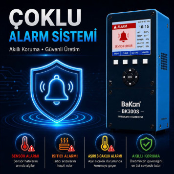BAKON BK300S Isı Ayarlı Yüksek Frekans Havya İstasyonu | 300W Endüstriyel Robot Lehimleme Sistemi-2