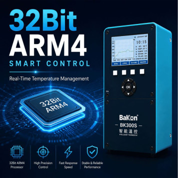 BAKON BK300S Isı Ayarlı Yüksek Frekans Havya İstasyonu | 300W Endüstriyel Robot Lehimleme Sistemi-3