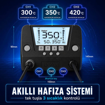 BAKON BK881 Sıcak Hava İstasyonu-5