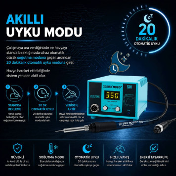 BAKON SBK936D+ Isı Ayarlı Havya İstasyonu-2