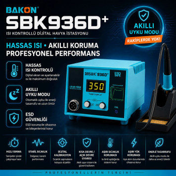 BAKON SBK936D+ Isı Ayarlı Havya İstasyonu-3