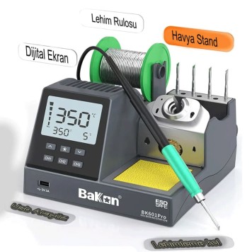 Bakon BK601 Pro Intelligent Havya İstasyonu 120 Watt-1
