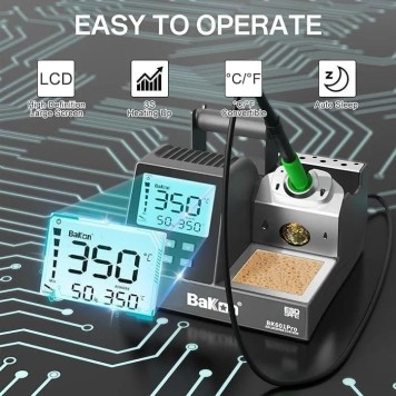 Bakon BK601 Pro Intelligent Havya İstasyonu 120 Watt-3