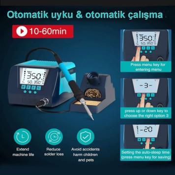 BAKON BK90 Isı Ayarlı Havya İstasyonu-3