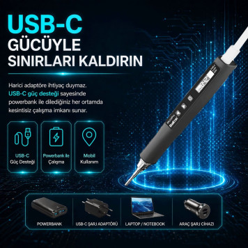 Bakon BK210 Pro Portatif Havya İstasyonu-5