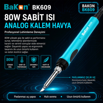 Bakon BK609 80W Kalem havya-2
