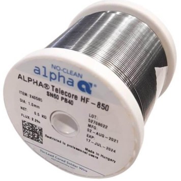ALPHA HF850-1mm 63/37 Kurşunlu Lehim Teli
