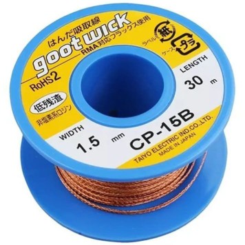 Goot Wick CP-15B 1,5 mm 30m Lehim Emme Sökme Teli