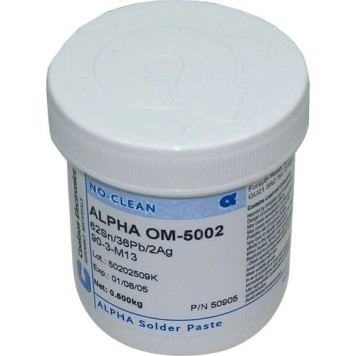 ALPHA OM5002 62 36 2 Kurşunlu Gümüşlü Krem Lehim
